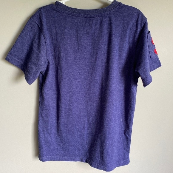 US. POLO ASSN. Kid's Purple V-neck Short Sleeve T-shirt Size 7‎ Arm Pocket - Picture 6 of 12